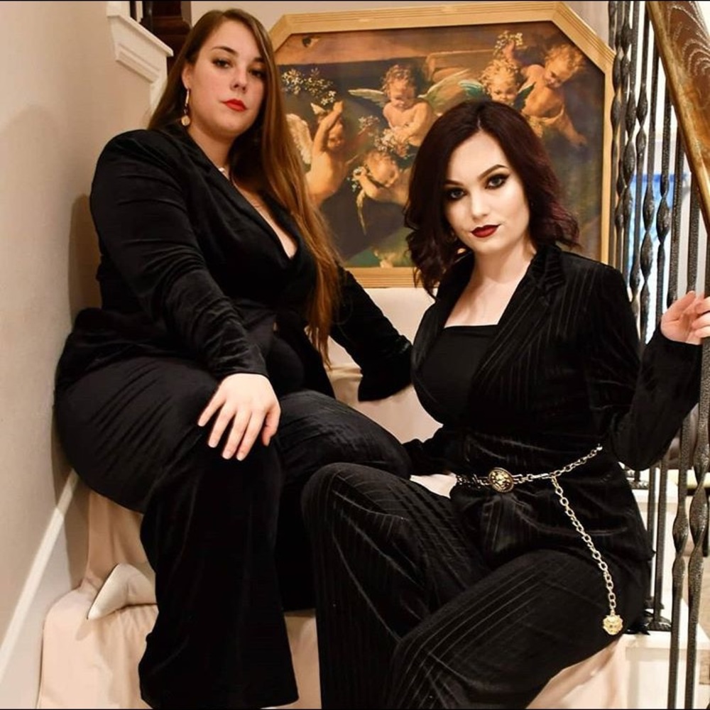Black Velvet High Waisted Pants Plus Size